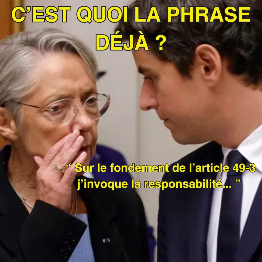 FranceInsoumise's tweet photo. 👀 Ah, un nouveau Premier ministre à Matignon. https://t.co/0OdabtfY3Z