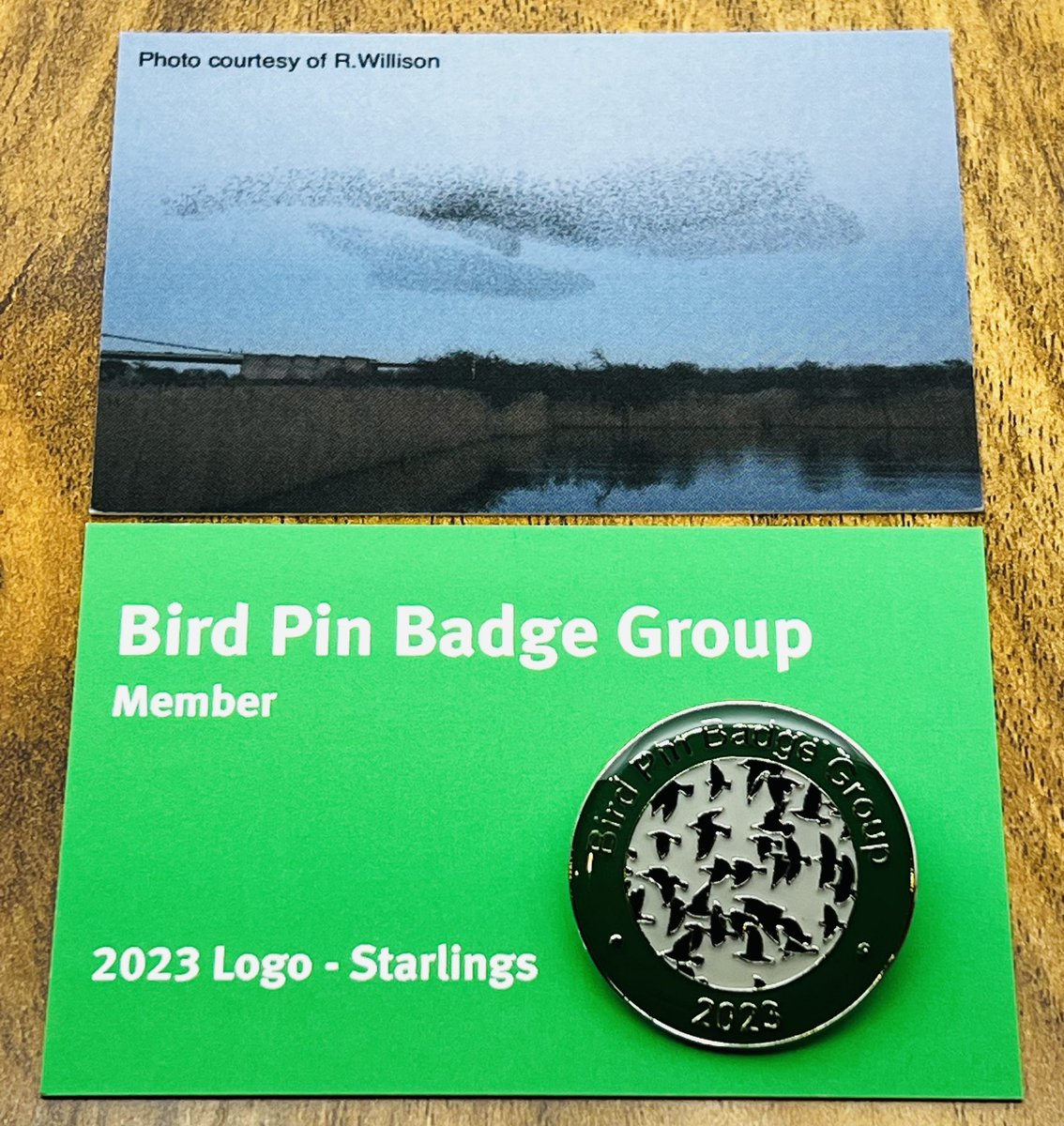 UK Birding Pins - Jan releases: 131-White-crowned Sparrow 132-Black-winged Stilt 2023 Members Badge (late release)