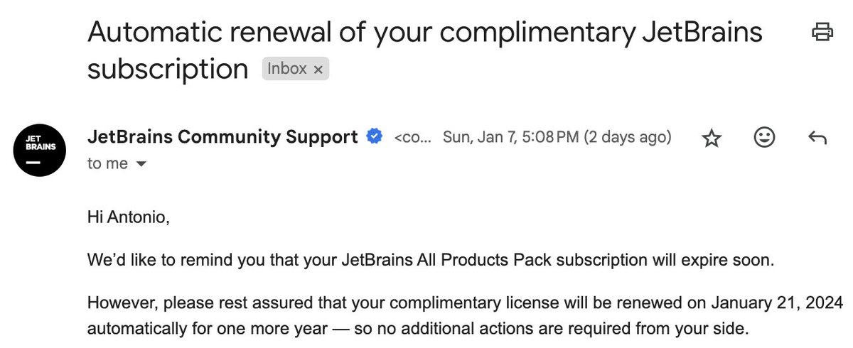 agoncal's tweet image. Thank you @jetbrains for supporting the #JavaChampion program for so long and renewing my @intellijidea license 🙏