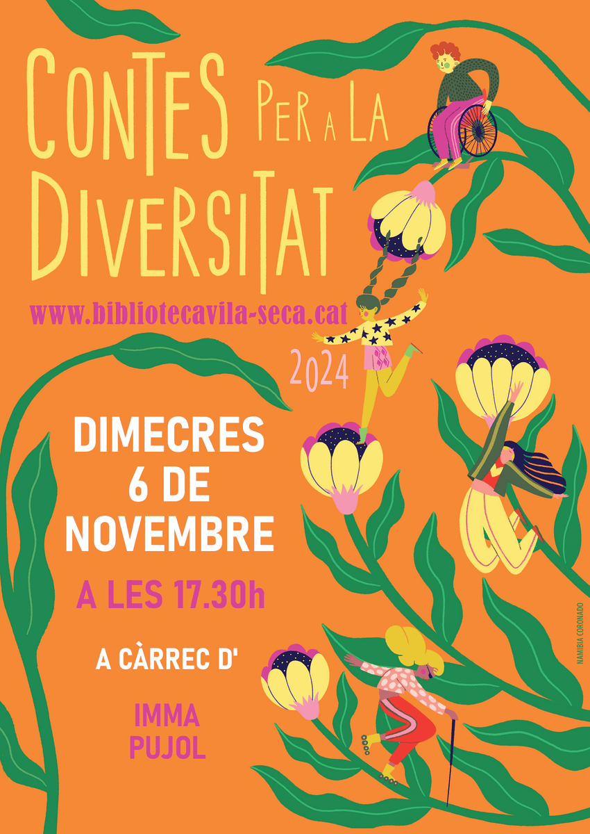 Aquest dimecres, penúltima sessió de l'any del cicle de "Contes per a la diversitat" de la <a href="/BiblioVilaseca/">Biblioteca Pública de Vila-seca</a>, a càrrec d'Imma Pujol.