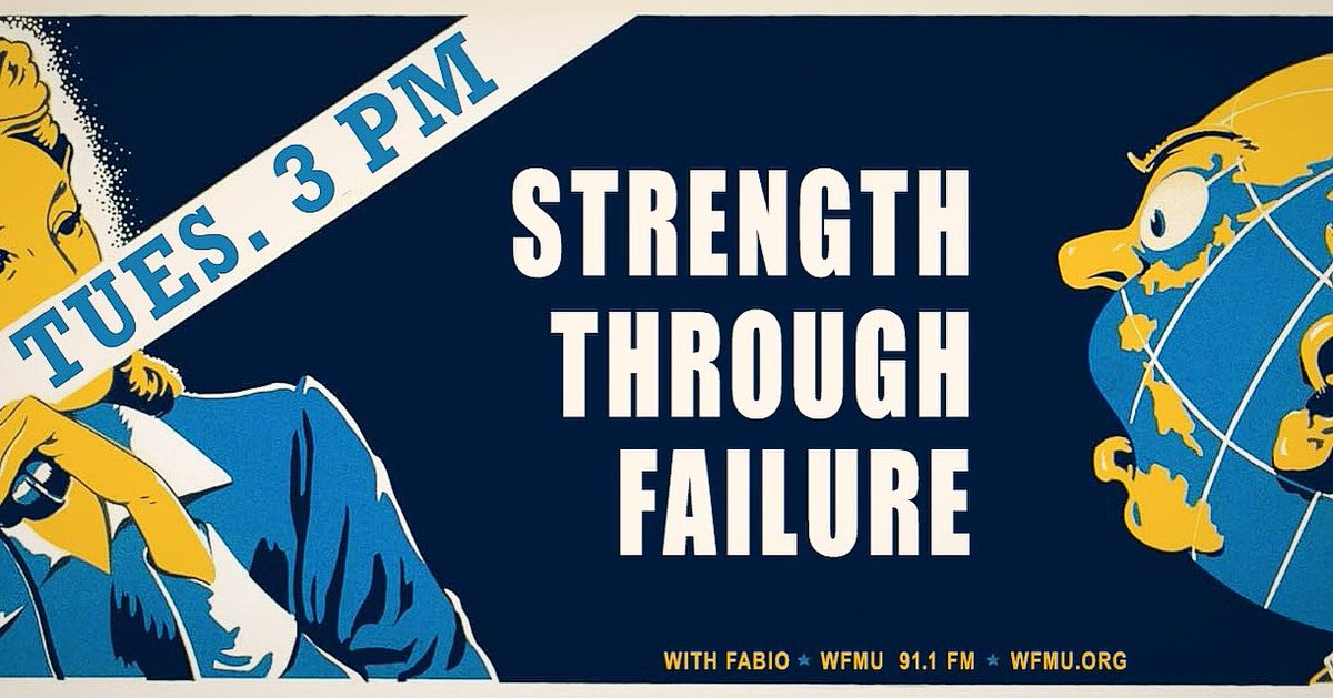 EarwaxRecordsNY's tweet image. Calling all Freeform radio fans: Strength Through Failure airs today at 3pm, worldwide. Only on #freeformradio @WFMU #experimentalmusic #phillniblock #electronicmusic #minimalism