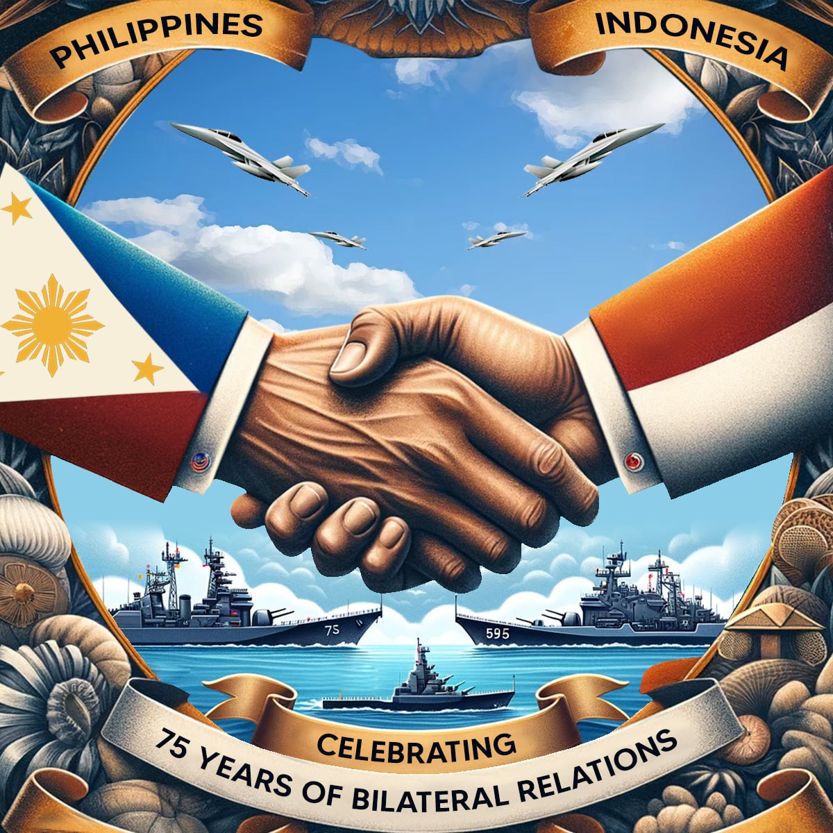 Historic meet! As Philippines and Indonesia celebrate 75 years of bilateral relations, their commitment to address key issues like the West Philippine Sea sets a solid foundation for peace and cooperation in the region. 🌊🇵🇭🤝🇮🇩 #RightIsMight #ASEANUnity #WestPhilippineSea