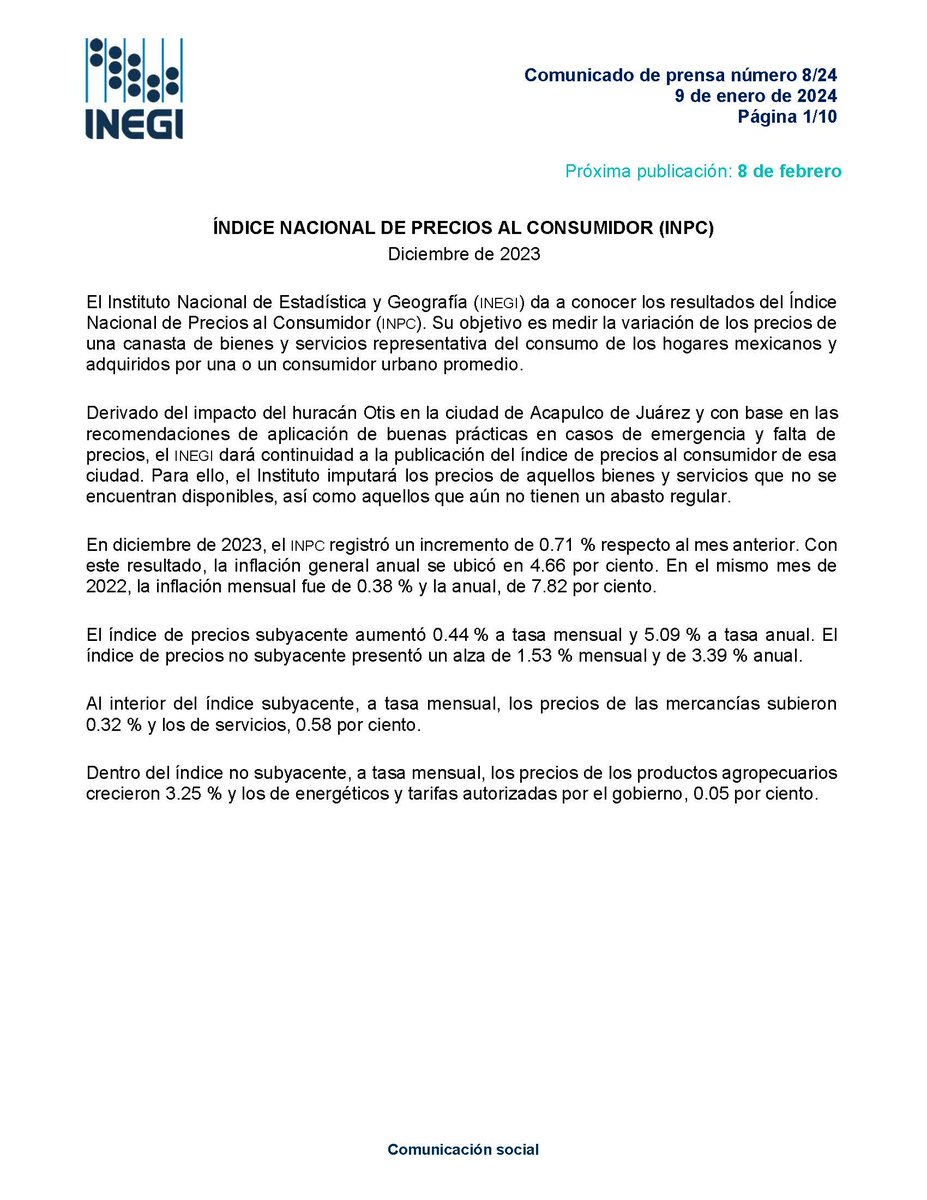INEGI INFORMA tweet media