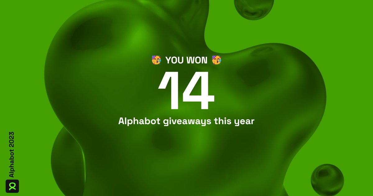 rapture417's tweet photo. Just checked my 2023 #Wrapped from @alphabot
I entered ๐ฎ๐ฌ giveaways created by @olivexai on #Alphabot
How did you do? ๐ Click below to see!
#AlphabotWrapped
https://t.co/uKIQfc7FGb
*OLIVEX is really underrated!! @rumjahn @olivexai https://t.co/w1QfIBzCy3