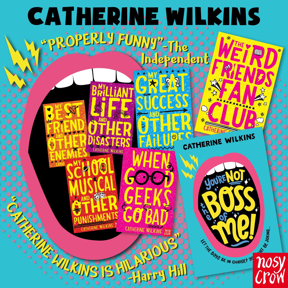Catiewilkins's tweet photo. Were you or anyone you love harmed by book tokens this Christmas? Help is on the way! Just buy these ace books and you will be laughing your socks off* (* socks may actually stay on. Terms and conditions apply). #booktokens #books #presents #christmasbooks #christmaspresents https://t.co/aOqbqGOrxL