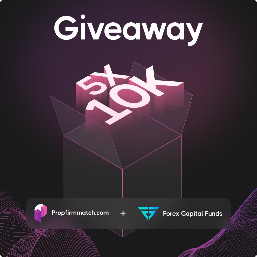 PropFirmMatch's tweet photo. 5x10K Challenge Account Giveaway from @FX_CapitalFunds 🎉

To participate 👇

🤝 Follow @PropFirmMatch and @FX_CapitalFunds 
🔁 Repost this and the pinned post
🧑‍🤝‍🧑 Tag 3 friends

Winners will be picked in 3 days https://t.co/EWBzkIHmKk