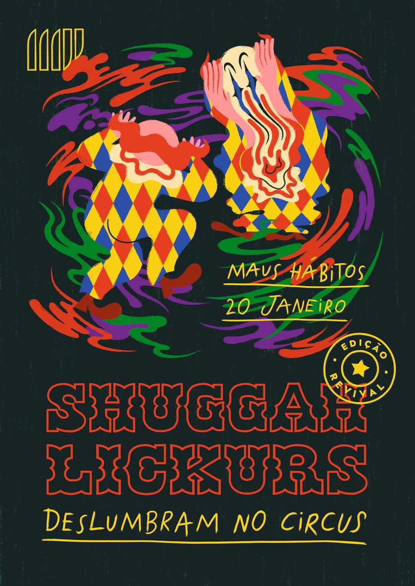 sheboyfriend's tweet photo. Starting off the new year clowning around 🤡 A circus of illusions with distorting mirrors and colorful chaos for Shuggah Lickurs's circus-themed party! https://t.co/lSC5QMjj5n