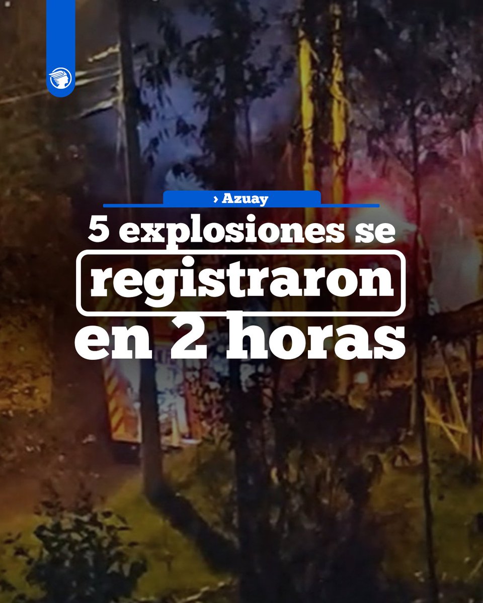 WRadioEc's tweet image. #ATENCIÓN
Un total de cinco #explosiones se registraron entre la noche del lunes y la madrugada de este martes en #Azuay. Los detalles de los sucesos aquí: 👉 bit.ly/47nd8oA