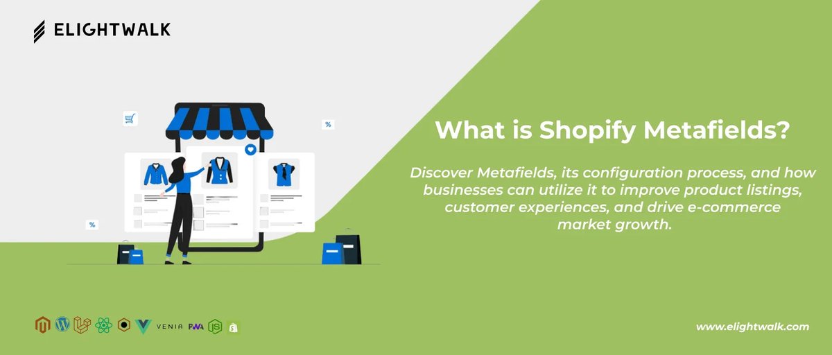 elightwalk's tweet photo. Don't miss our latest #blog post – "What is #Shopify #Metafields?"Explore the game-changing features that can transform your eCommerce experience.
Read More: https://t.co/cIBW8zIEqb https://t.co/TZuNmF0oMl
