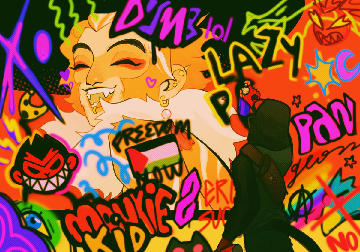 lotie_arte's tweet photo. he can't help being a hater 
#art #monkiekid #shadowpeach https://t.co/mOcIBRI2zP