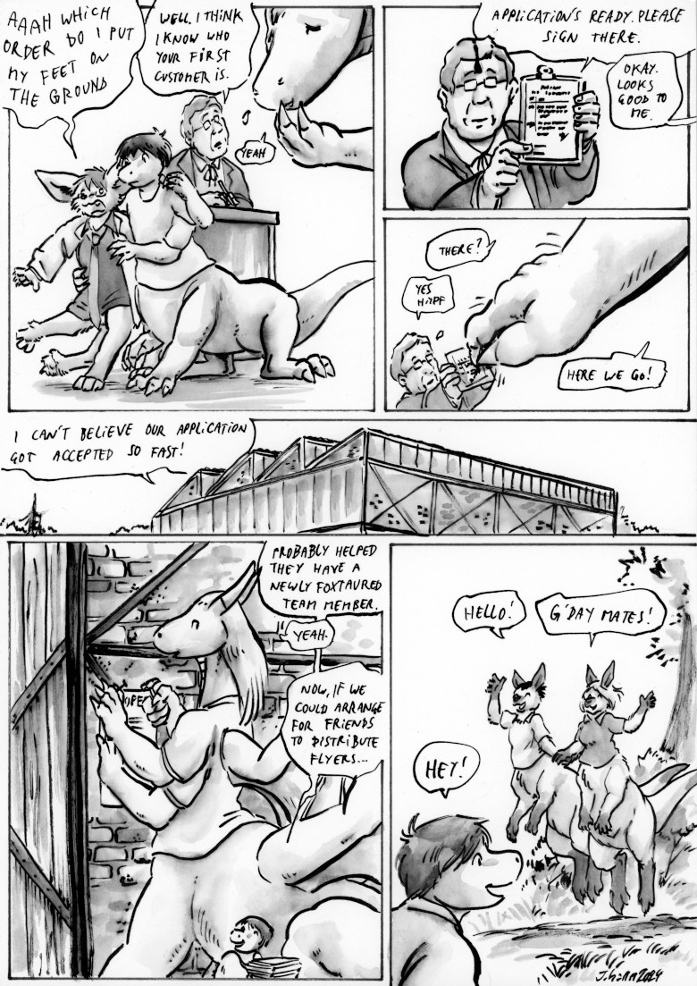 OffCentaured's tweet image. The wheels of representation spin quickly it seems when you already have someone on the team. offcentaured.com/comics/187/ Please RT #webcomics #centaurs #transformation #comics #webcomic #furryart
