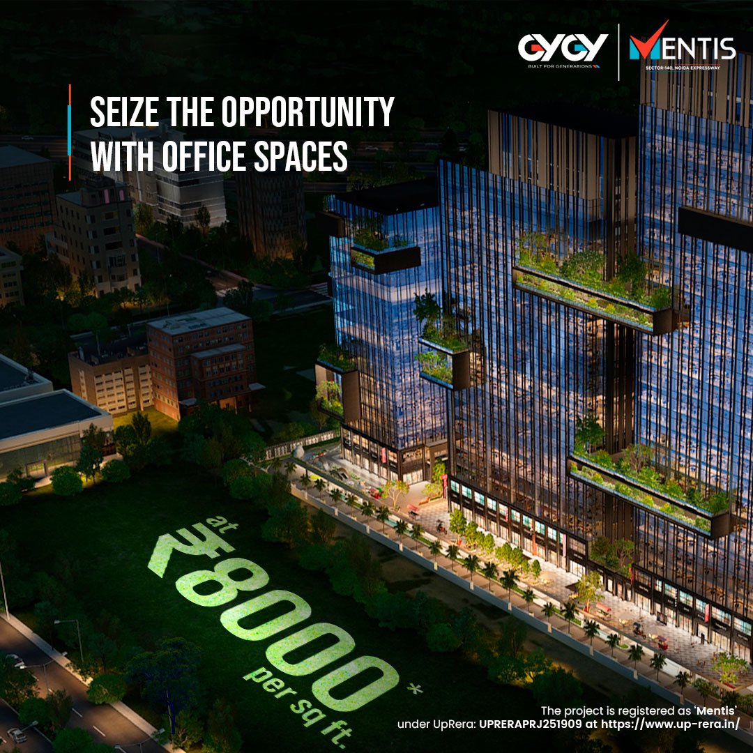 GroupGygy's tweet photo. Our office spaces await you at the unbeatable rate of ₹8000 per sq ft. Elevate your workspace &amp; your success!

#officespaces #officespaces #commercialspace https://t.co/iLR6AiSk26