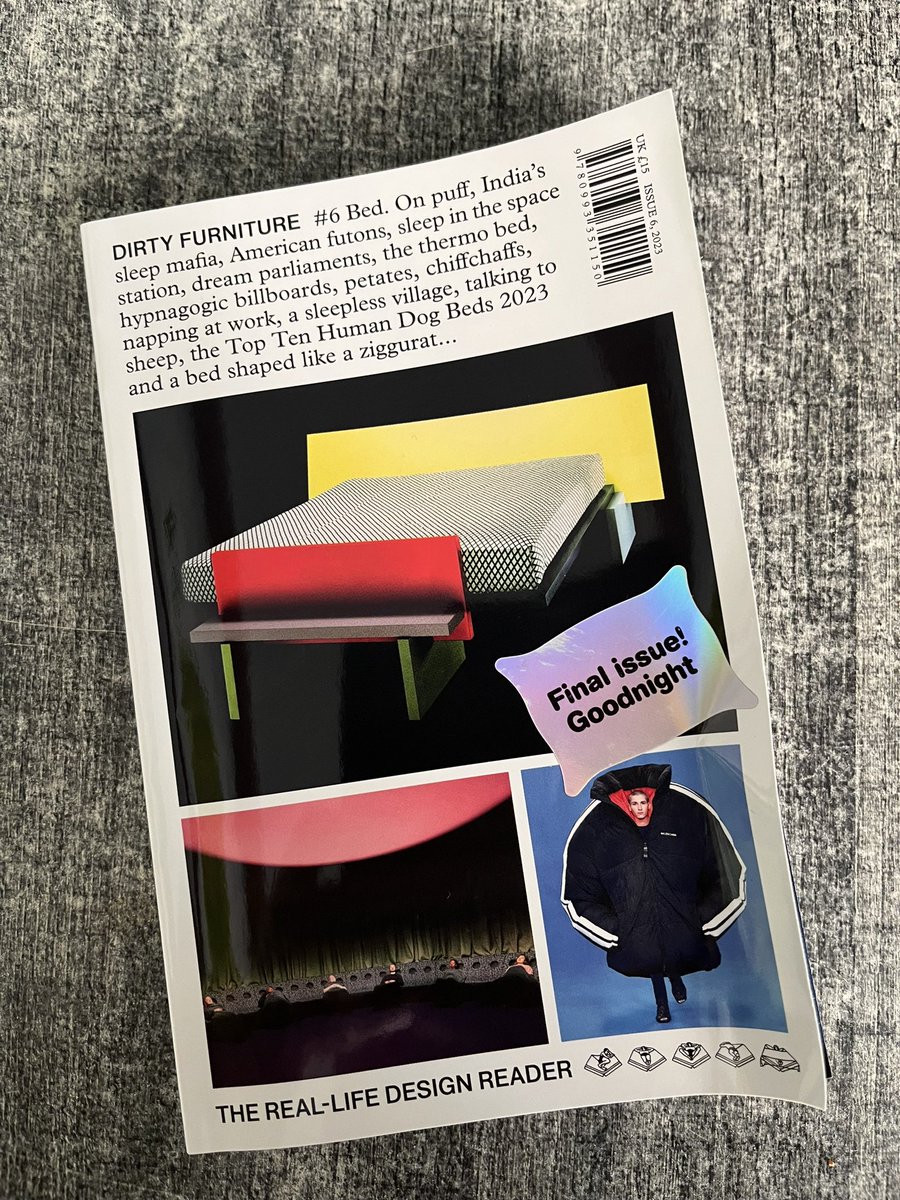 charlesjholland's tweet photo. Happy to have contributed a photo essay on the avant garde bed to the final “goodnight” issue of @DirtyFurniture. Thanks @annabates_ @ElizabethGlickf for the invitation. https://t.co/tnOz6lImct
