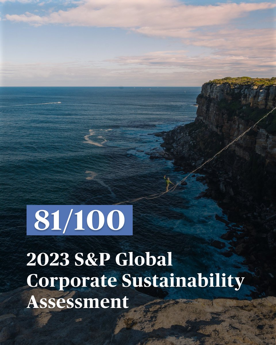 AXA ranks in the top 2% of S&amp;P's Corporate Sustainability Assessment, reinforcing our commitment as a responsible insurer and investor. Thanks to our dedicated teams and partners for making this journey towards exemplary sustainability possible!

axa.com/en/about-us/su…