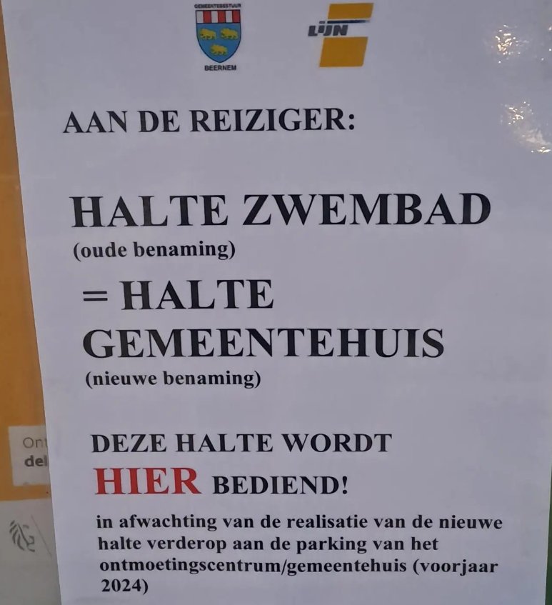 hannescool's tweet photo. Het nieuwe vervoersplan van De Lijn in de praktijk. #Beernem https://t.co/f9tGIBj3qr
