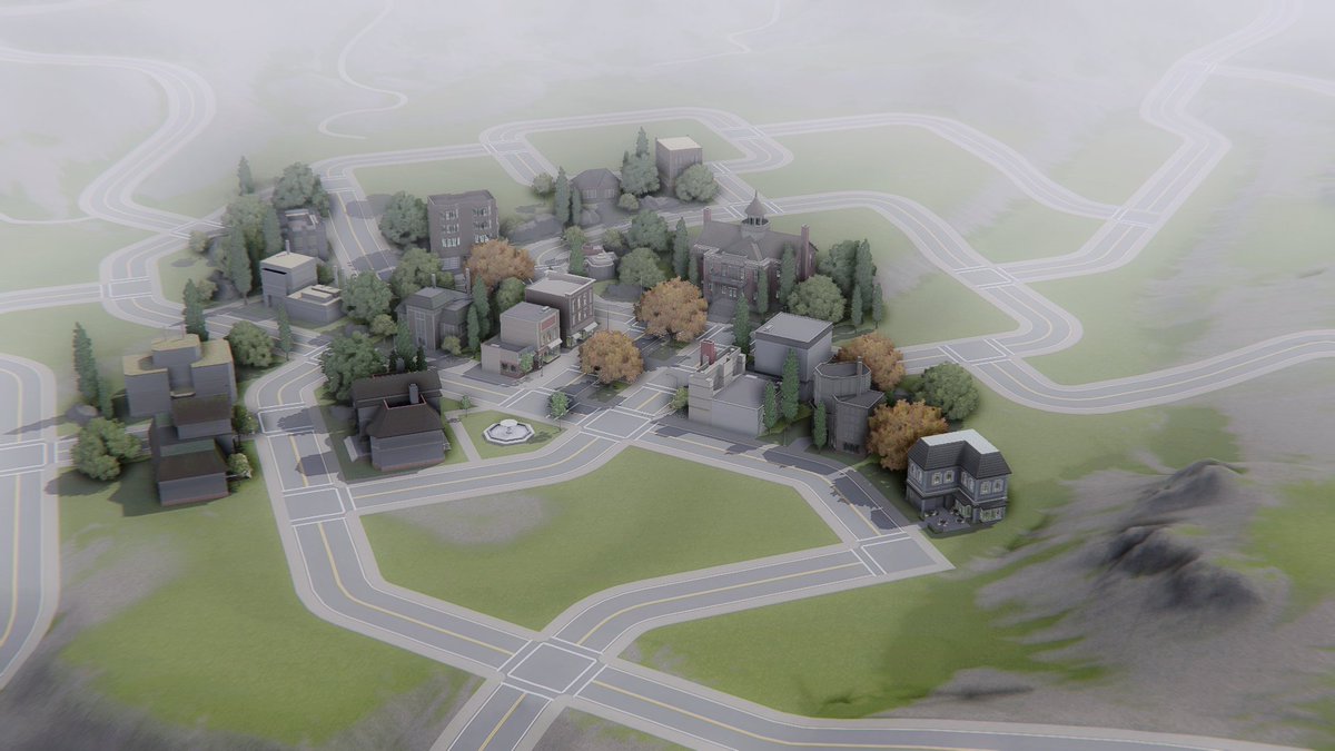 boringbonestv's tweet photo. We are breaking the city, breaking with the years of dominance of straight-line perfectionism. Bringing organic forms into the city, giving #OldSunset a dense, new and authentic atmosphere. Do you like the changes? #TheSims3 https://t.co/xXsycaRjvl