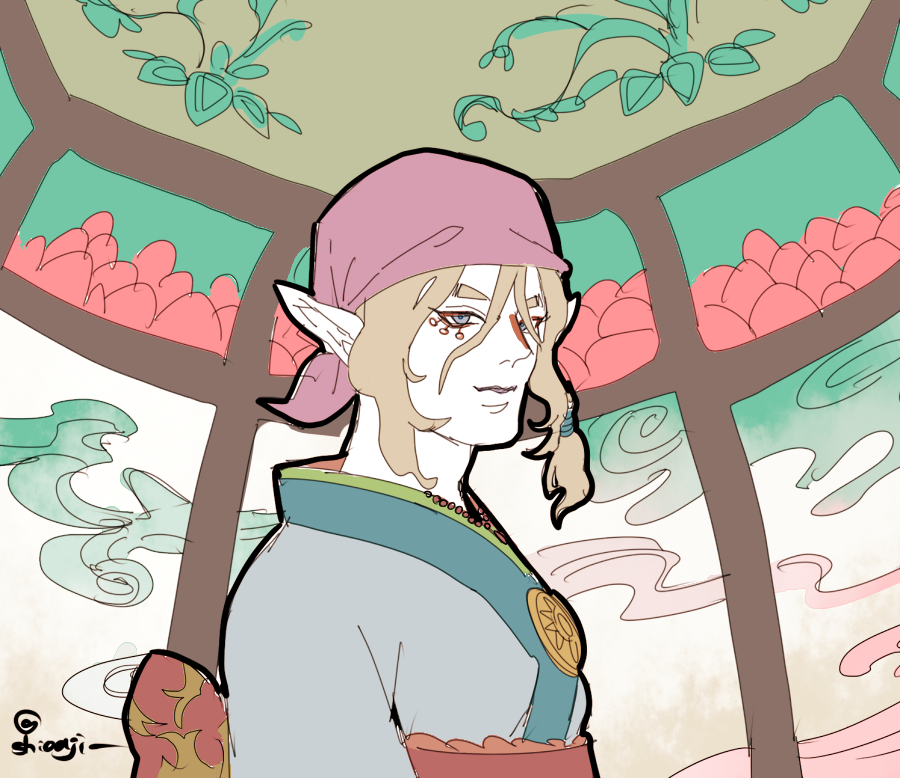 「薬売り 落書き 」|デルー村上のイラスト