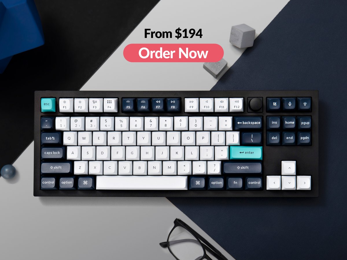 Premiering the Keychron Q3 Max, starting at just $194!
Launch into an exceptional keyboard experience with 80% TKL layout, upgraded acoustic foams, 2.4 GHz wireless, Bluetooth 5.1, PBT keycaps, and QMK/VIA support for unmatched versatility and style!
Act 👉bit.ly/3tNDzGf