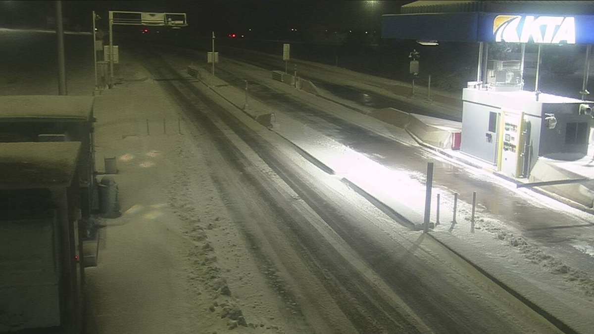 Stay home if you can, but if you must travel, check KanDrive for road conditions, first. Factors like wind and freezing temperatures can impact travel, even if the road has been cleared. Allow extra time, increase your following distance, buckle up &amp; focus on driving. #KStraffic