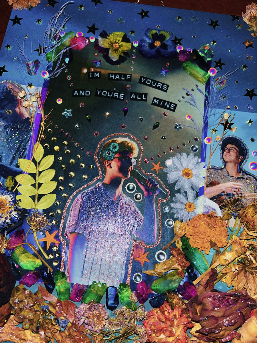 cheyandthestars's tweet photo. from TURNING OUT PT. III — “i’m half yours, and you’re all mine” 👁️🦋

finally another piece for another song on the album! it felt more fitting to make this one on paper and use real flowers because of the beauty &amp; honesty of the song 🩵

sparkle video &amp; closeups in thread! ✨ https://t.co/9gAcpogfNW