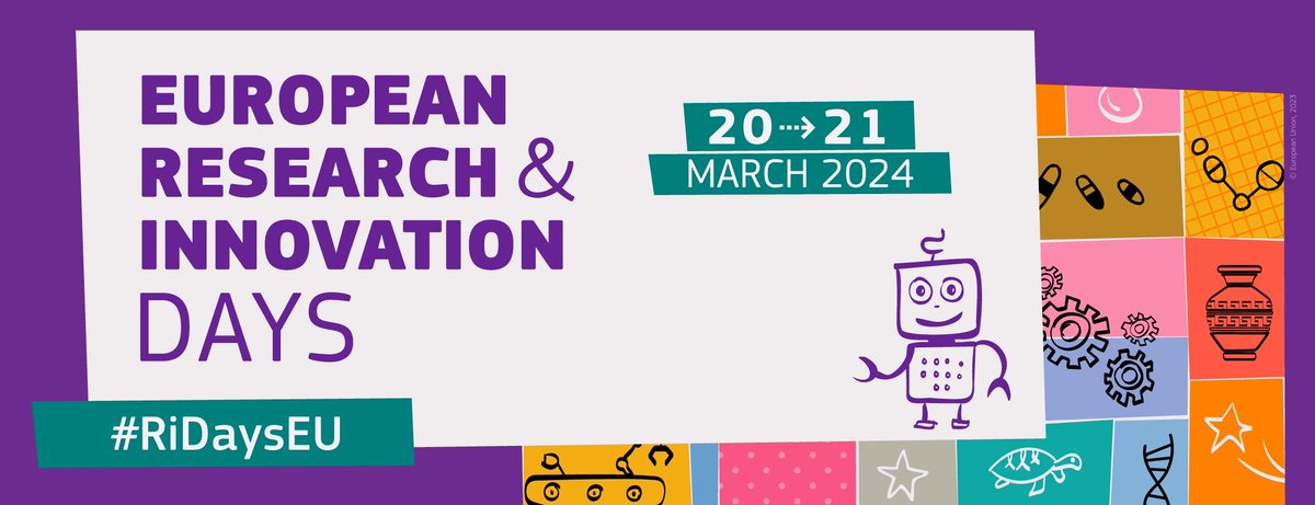 imermaid_eu's tweet photo. 🗓 Get ready for the #RIDaysEU coming on 20-21 March 2024 in Brussels & online. The #RIDays 2024 will allow you to:
📣debate how we can make Europe more #sustainable and competitive
👁🗨discover successful EU-funded research and innovation projects
More: https://t.co/aV415d8Nyv https://t.co/cUXTGlaGUd