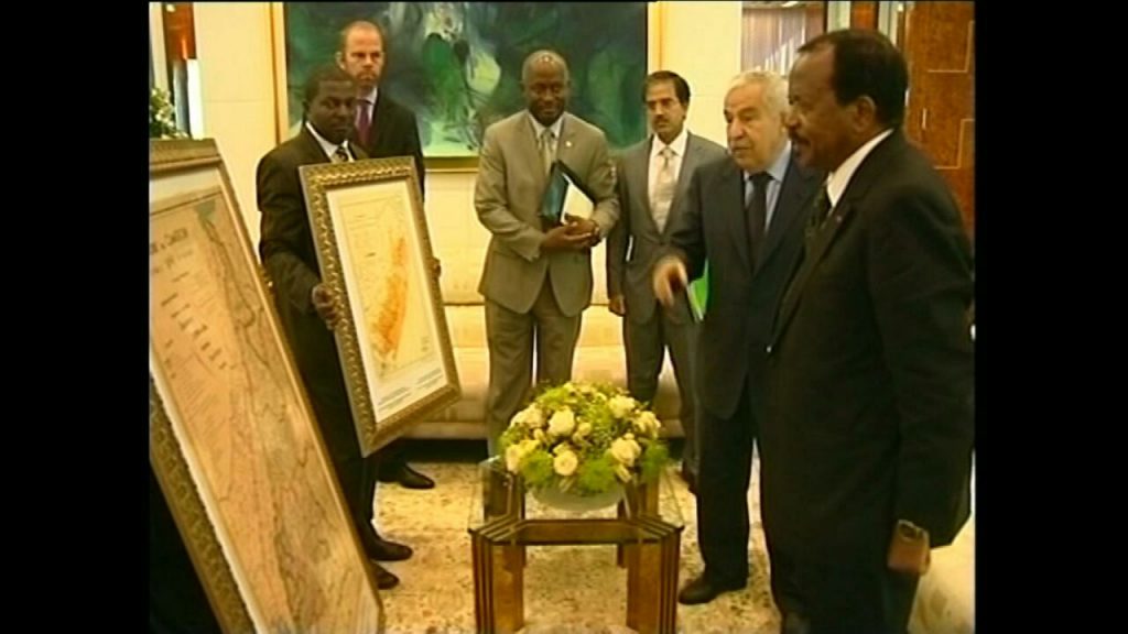 Does the <a href="/DOJNatSec/">National Security Division, U.S. Dept of Justice</a> know as of today there are still two maps in the UN of <a href="/antonioguterres/">António Guterres</a> one for Southern Cameroons and one for the Republic of Cameroon. One and indivisible in Yaounde two and divisible at the UN. #freethekansascity3