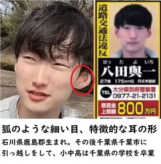 八田與一容疑者