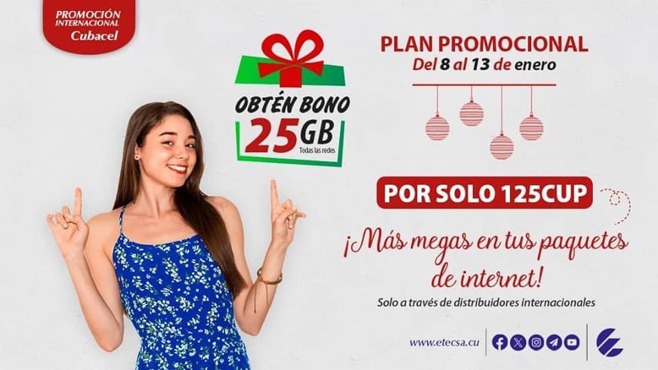 ETECSAGranma's tweet photo. Ya comenzó la promoción, avisa a familiares y amigos. 👇 https://t.co/aqKtJY17IE