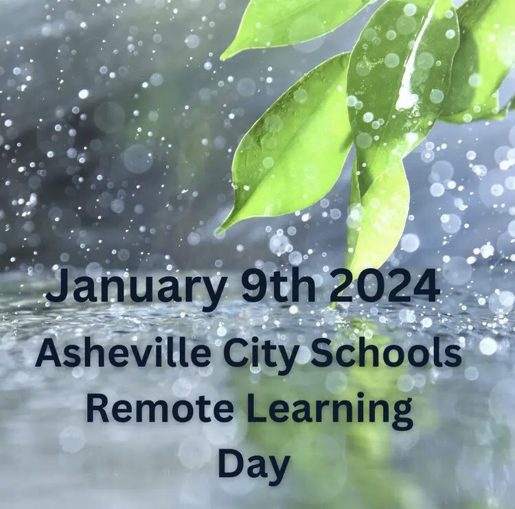 Due to worsening conditions, Asheville City Schools will operate under asynchronous learning day. There will be no in-person school today. Instead, today will be a remote learning day for all our students. Here are the essential details: Remote Learning: Students can engage in…
