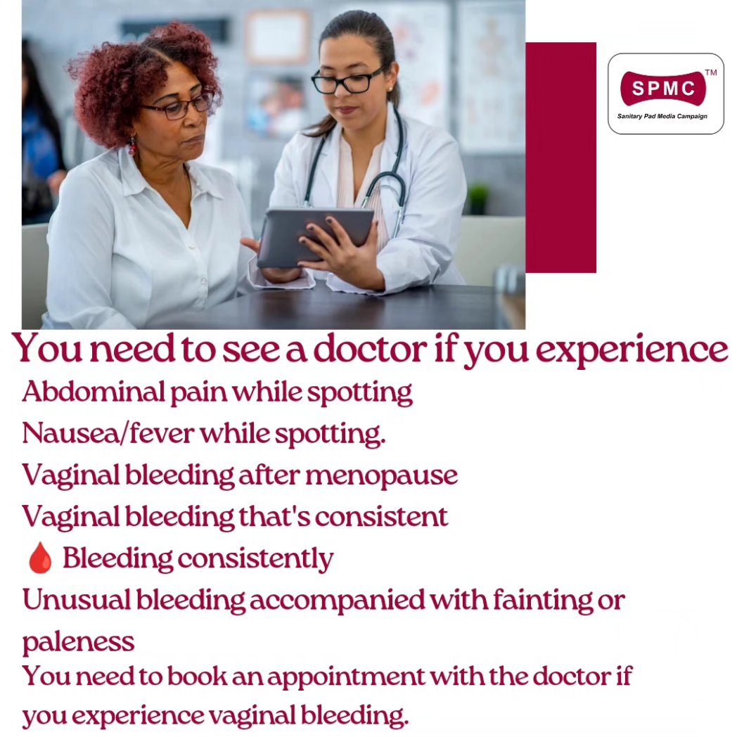 On today's #tuesdaytips we look into spotting between periods, what it is, the causes, when you should be alarmed and when you need to see a doctor. 
#bleeding #sotting #bleedingbetweenperiods #periods #periodtips #menstrualchallenges #menstrualtips #padscholarship