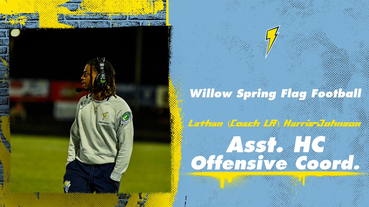 Meet the 2024 Willow Spring Flag Football coaching staff ⚡️

#FAM1LY #Luv #FirstNeverFollows
