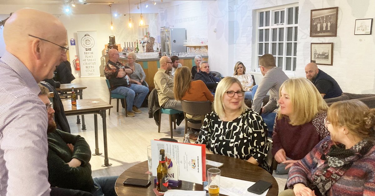 We had a great time at <a href="/greeneking/">Greene King</a> Beer Cafe for our late Christmas party on Saturday! Good food, great company and of course tasty local beers from <a href="/GreeneKingIPA/">Greene King Brewery</a> . Thanks for organising the quiz Andrew Collins!