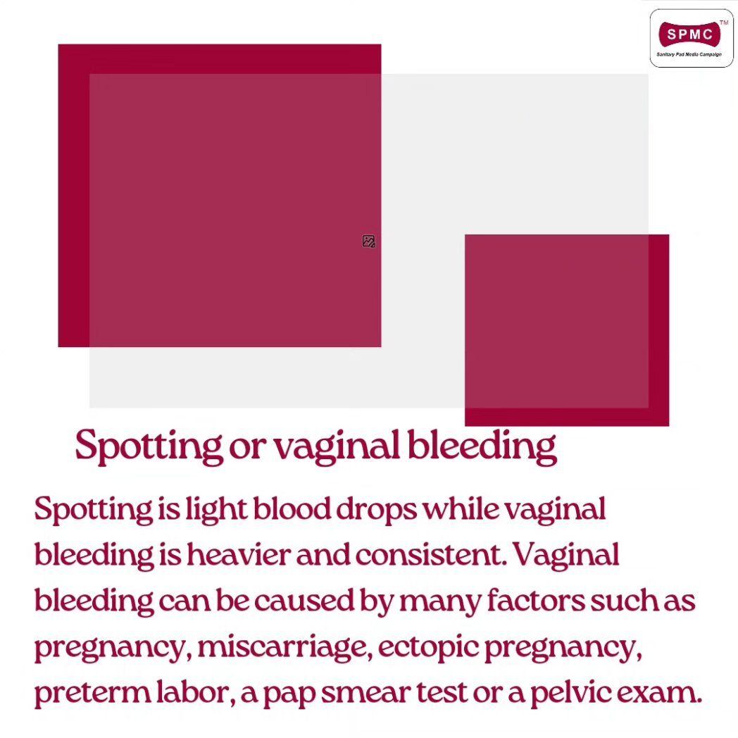 SanitaryMediaC's tweet photo. There's no need to be alarmed. Speak with your doctor
#bleeding #spotting #bleedingbetweenperiods #periods #periodtips #menstrualchallenges #menstrualtips #padscholarship https://t.co/mTrVJQ3sIL
