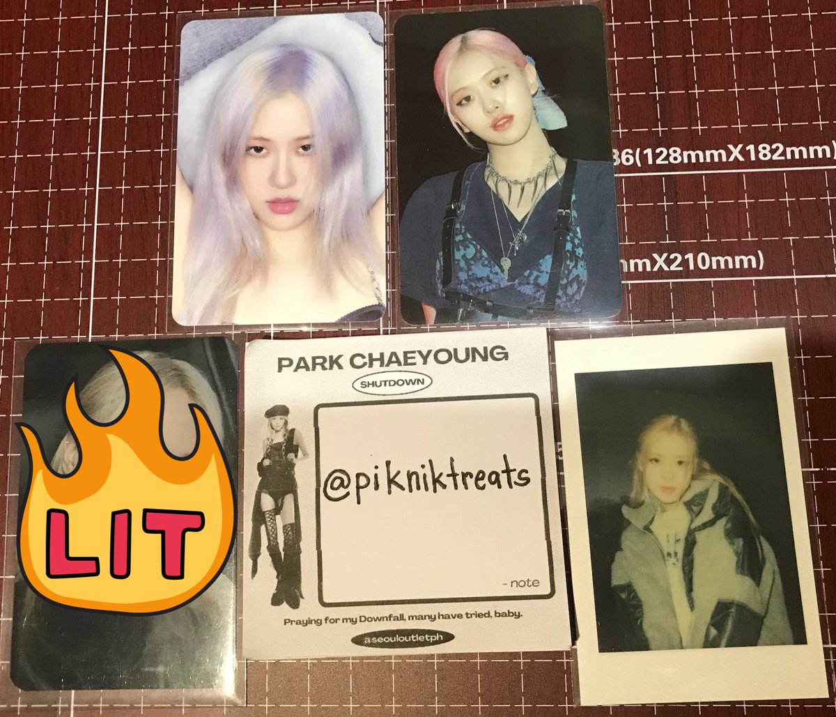 pikniktreats's tweet photo. Wts lfb blackpink ph

✨Rosé photocards
✨1.8k set PAYO/1 week dop

-MOP: Gcash/Maya
-MOD: J&amp;t Direct

# wts lfb blackpink ph rosé jennie jisoo lisa 4+1 photobook album limited edition le lovesick girls lsg hylt ic born pink last chapter md poca pola pc bp selca yg pob https://t.co/eiB1iajnZr