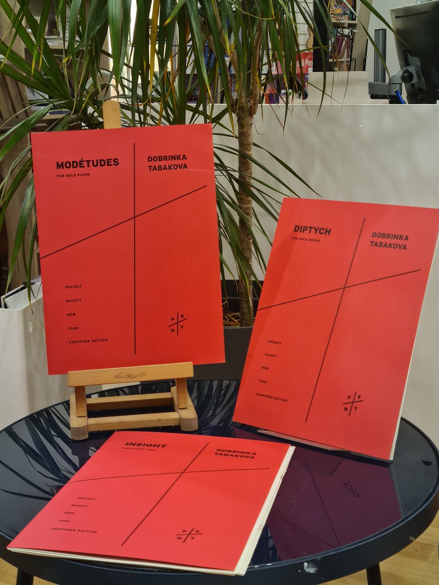 Check out our new collection of @Dobrinka_T scores! Over 15 wonderful chamber and choral works to discover now in stock at the Schott London Music Shop!