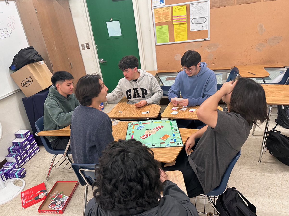 Last week, students in Mrs. White's AP US History class learned about the spoils system and the 'Titans of Industry' through the game of Monopoly. Such a classic board game is rooted in US history and a fun way to learn!