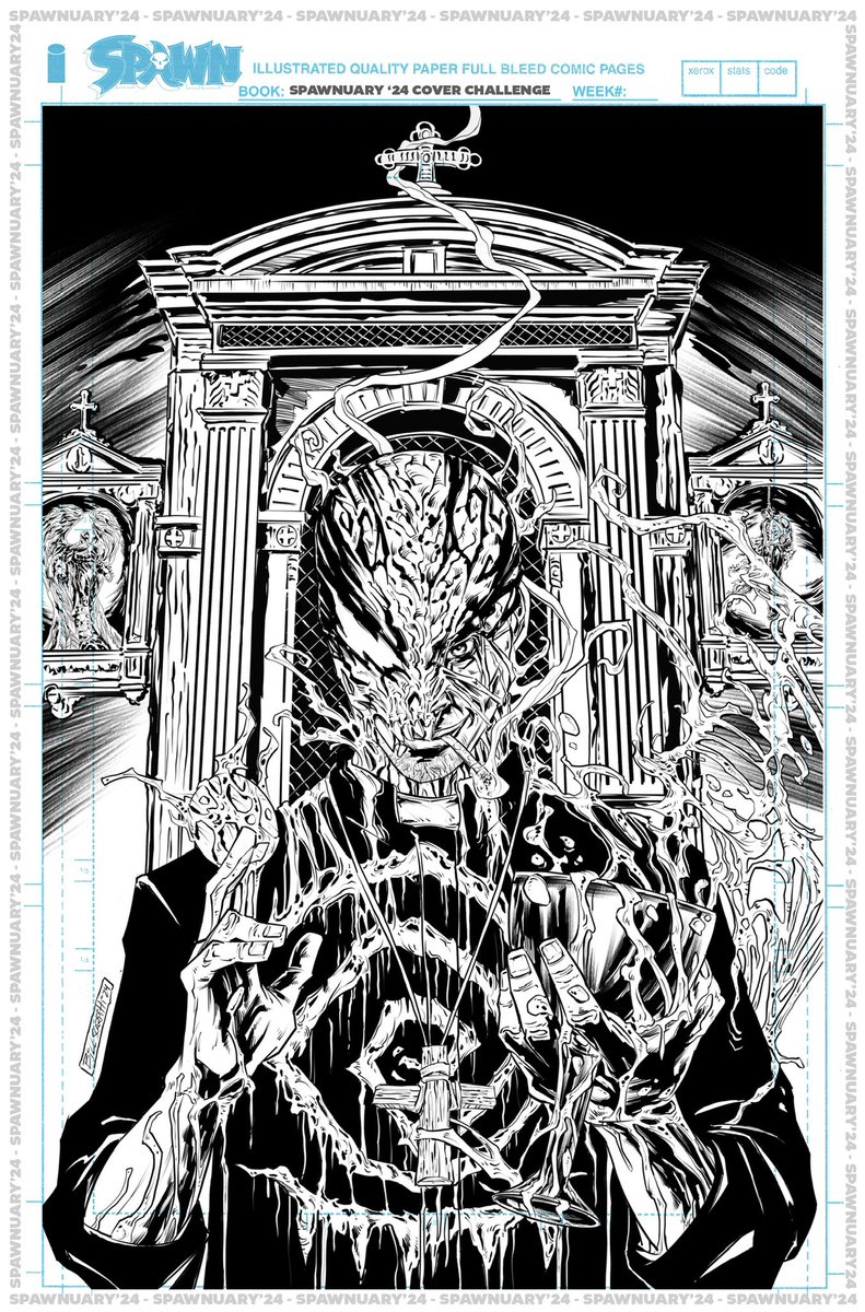 bill_desenha's tweet photo. My Sexy cover “Haunted Confessional “. 
Week 3 ( Scorched - HAUNT ) of #spawnuary #spawnchallenge 

“Confess with Father Daniel... Commune with HAUNT“

Thanks for the great opportunity @toddmcfarlane 
They have been inspiring weeks 😊 https://t.co/yzK8Rpu1O2