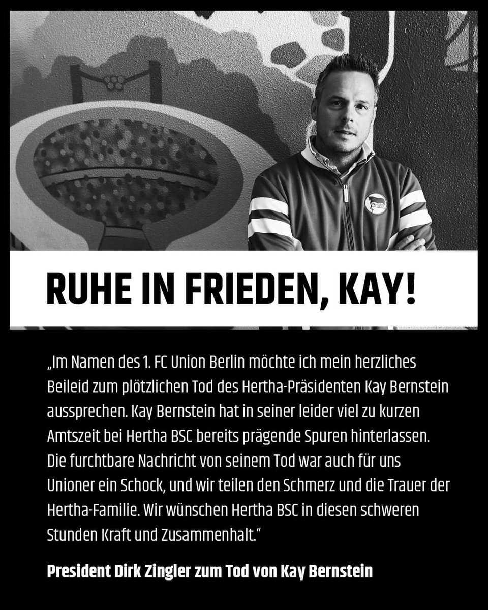 In den Farben getrennt, in der Sache vereint.
R.I.P. Kay Bernstein... 
Mein Beileid allen Angehörigen...