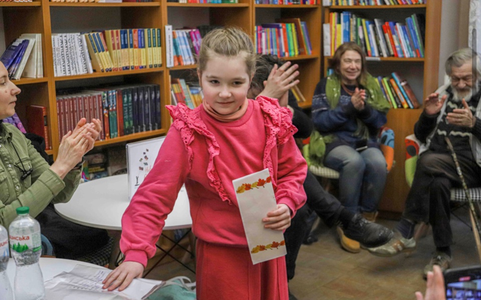 1/3

Hello from Odesa, Ukraine, friends. There had been major explosions last week. Air-raid sirens wailed all day today. And yet, our Poetry Studio gathered. Poets as young as 8 and as old as 83 came to share work.