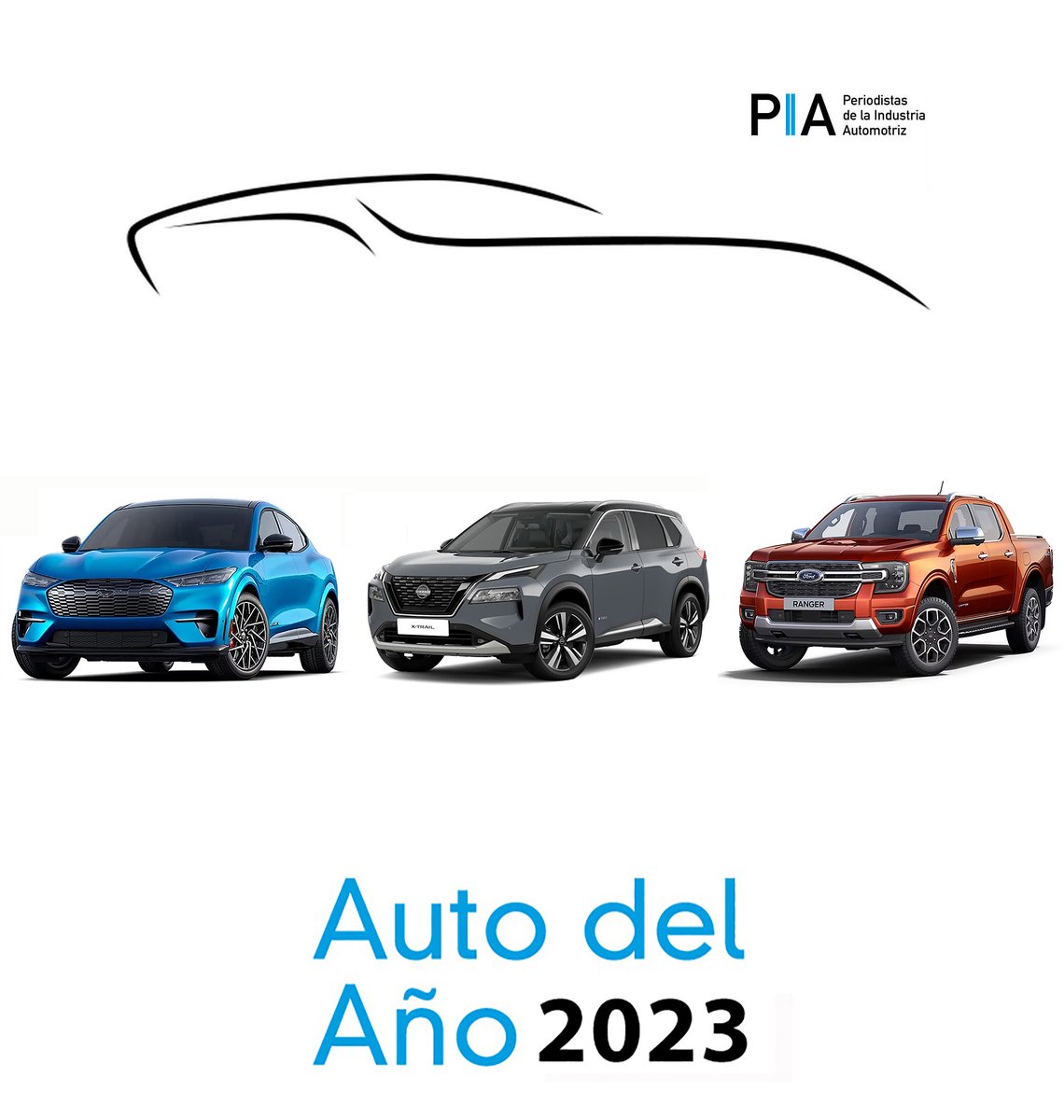 Premios PIA eligió en su 13° edición loa autos del año 2023 en la Argentina.

Los ganadores fueron: #Ford Mustang Mach-E (Auto/SUV Regional), #Nissan X-Trail (Auto/SUV Importado) y #Ford Ranger (Vehículo Comercial).