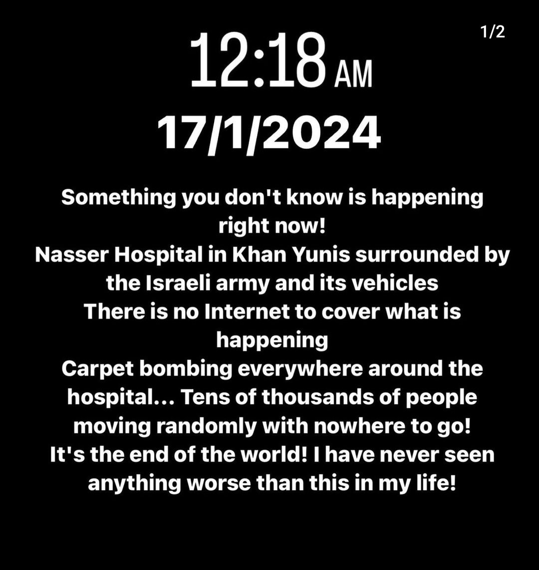 ChaoticBonney's tweet photo. Bisan's instagram post from a few minutes ago. She is begging us to share it and talk about it. https://t.co/h4ImrKEhCU