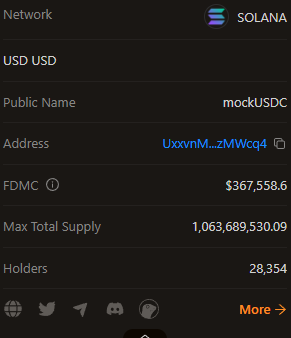 The_Processss's tweet photo. The ticker is $mockUSDC 

Easy 9x  in @blockrons degen chat. 0.15 to 1.2 sol no big deal. Big gains only over here.

Good call by @stick2st 

UxxvnMnUGoXJig9wc8phE1mYJZMFq3hpfr259zMWcq4 https://t.co/YE22q7Hjkn