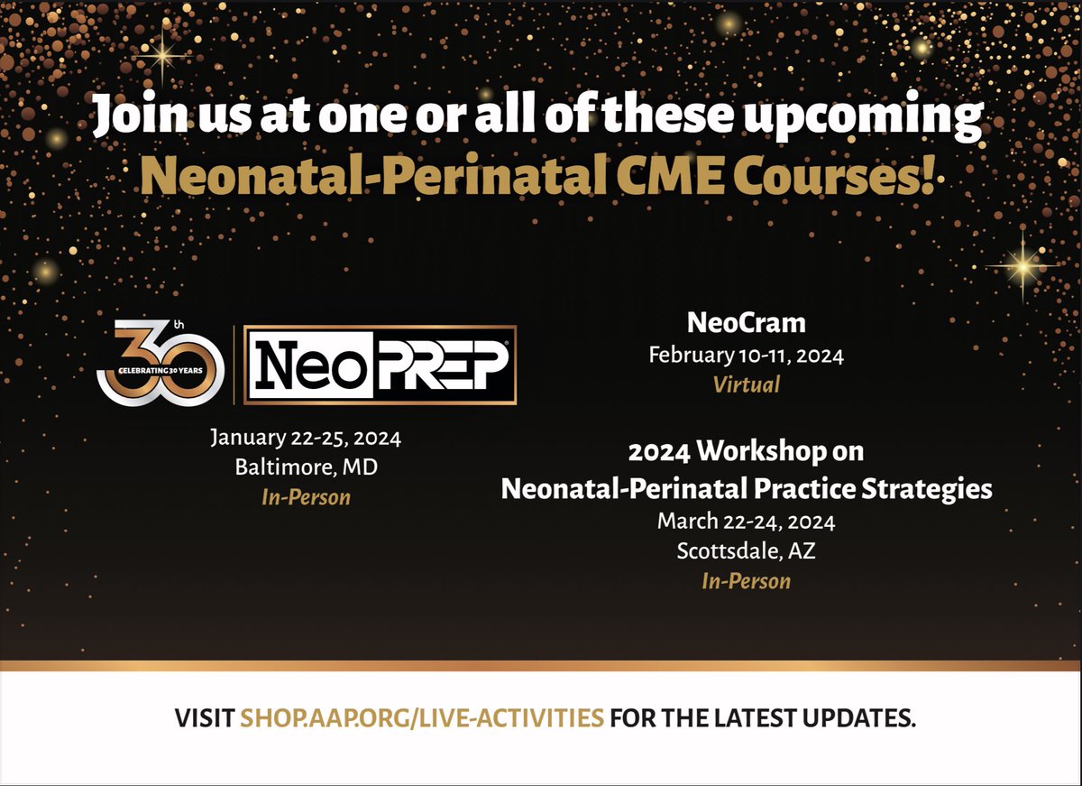songMD's tweet photo. Prepping for #NeoPrep2024 next week…
- 31 hours live presentations- recorded for review (at your leisure!)
- 10 hours of on-demand talks
- 400+ ARS Q/A, accessible anytime after meeting
- direct access to #NeoPrep faculty experts!
https://t.co/kRuZ5Lxge2 https://t.co/XyhCkBCygk