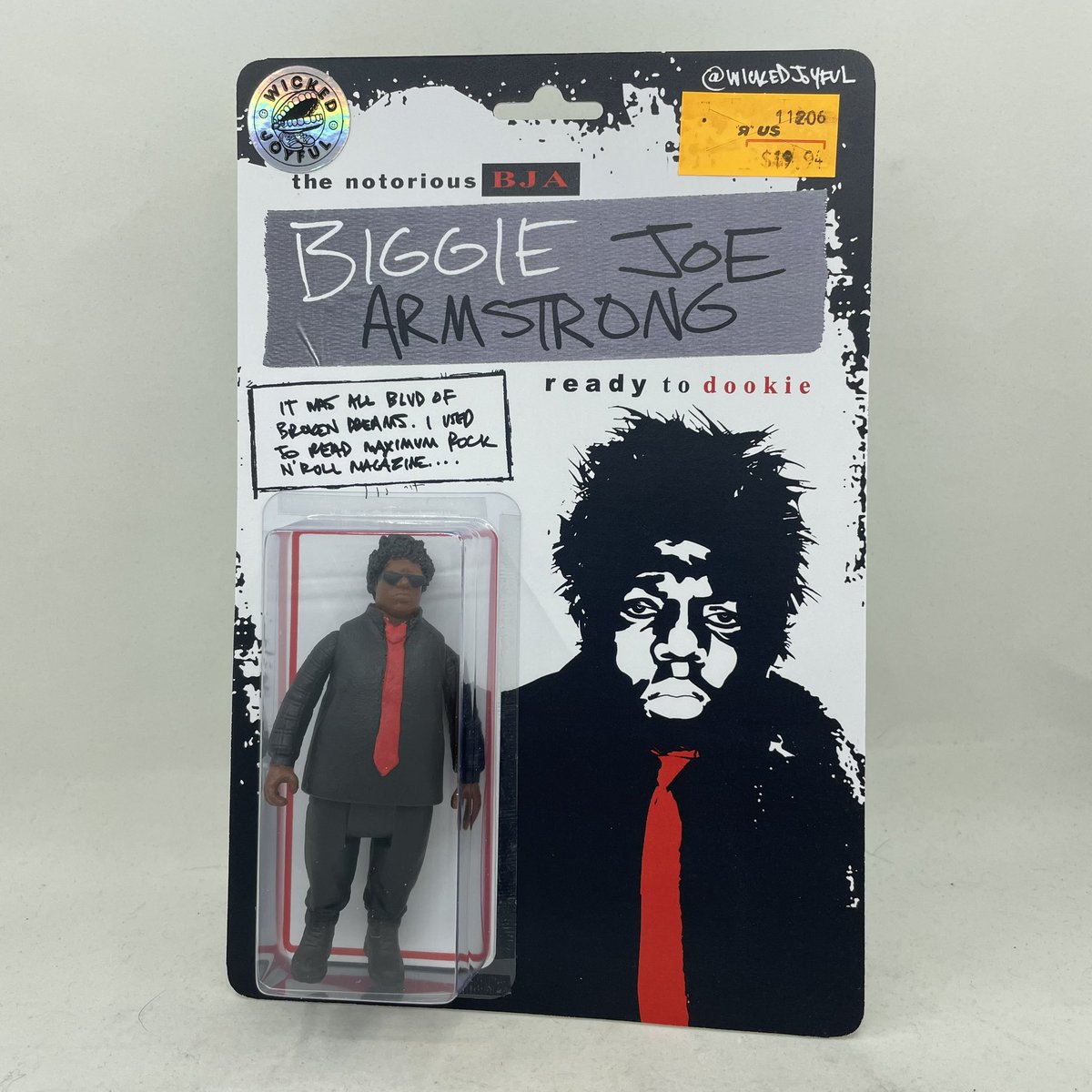 I made this Biggie Joe Armstrong custom action figure. Someone please bless us with the <a href="/GreenDay/">Green Day</a> / Biggie Smalls mash up LP 🤞😎 

#biggiejoearmstrong
#greenday
#biggiesmalls