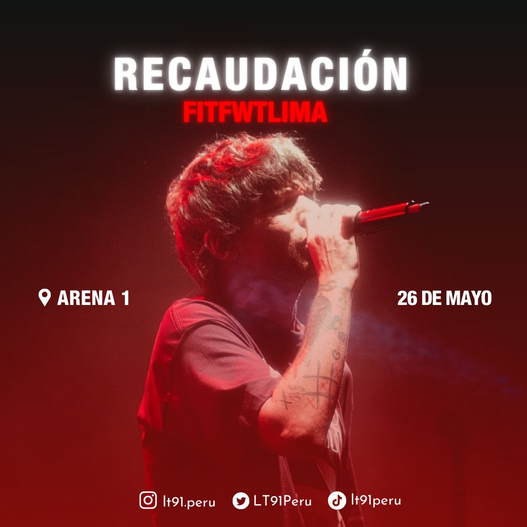 LT91Peru's tweet photo. Hola chicas! Estamos organizando una recaudación de fondos para comprar entradas para el #FITFWTLima y así ayudar a fans a cumplir su sueño y a la vez lograr un sold out 🫶🏻

Cada céntimo vale, un RT nos ayudaría un montón, muchas gracias y esperamos su colaboración!❤️‍🔥 https://t.co/y6L6QjtvzW