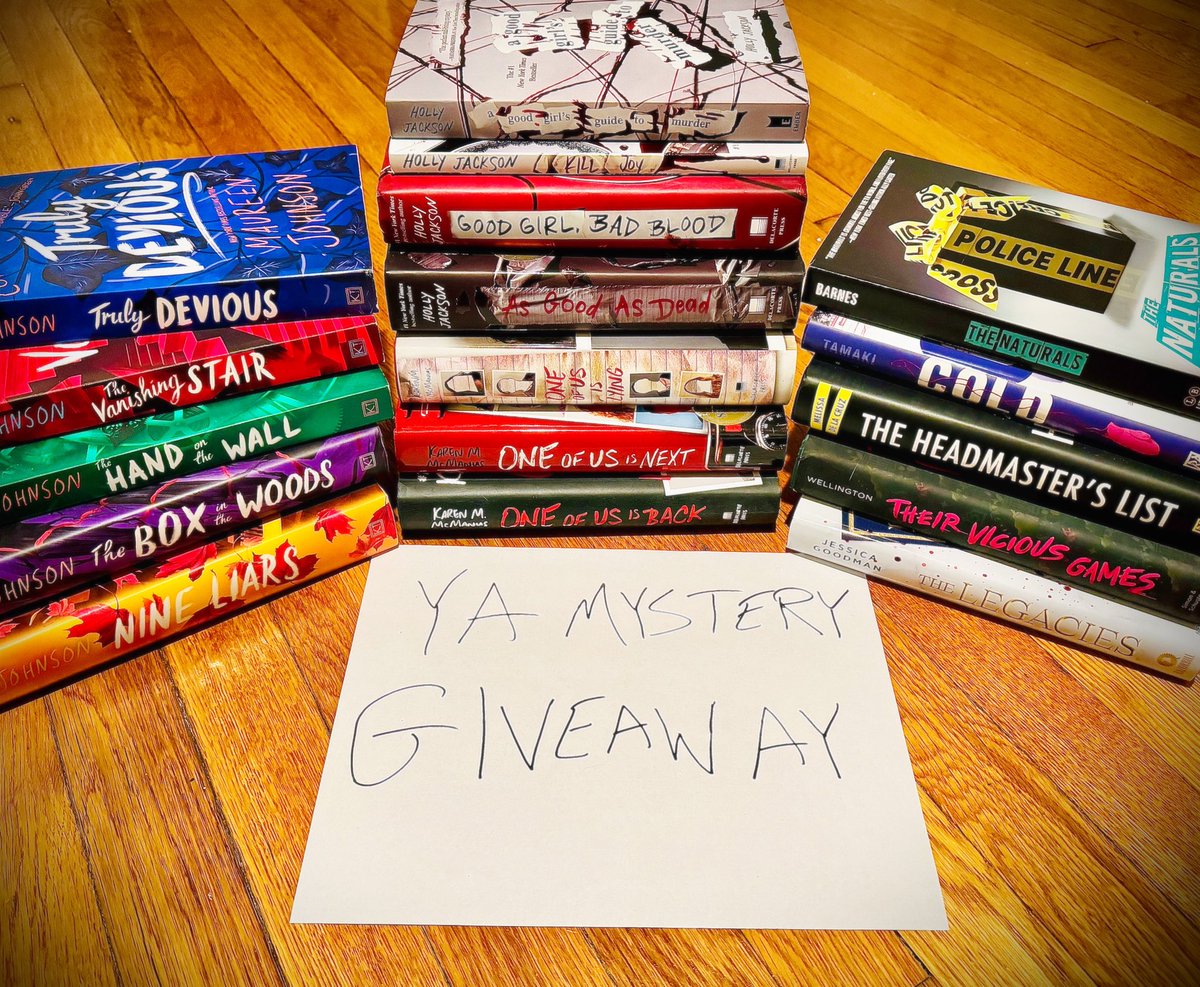 Teachers, librarians, educators, parents, & readers! Time for another #giveaway! I need to find these 17 YA mysteries a new home! (I’ve read them all, these some of my favorites) Follow, ❤️, & RT/QT or Comment+Tag a friend to enter for a chance to win! Winner selected 1/21.