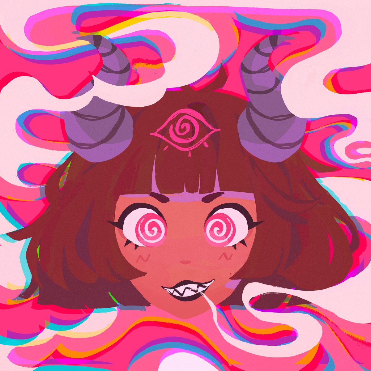 BlancPixels's tweet photo. So I drew this @uwucrewnft derivative for the homie &amp; coworker @nine__s!! 
His uwu is so gorgeous, gives me mystic vibes. https://t.co/qYx5dohFvy
