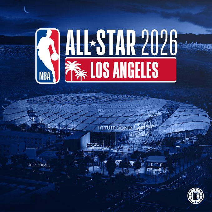 😱ULTIMO MOMENTO🤯

Los <a href="/LAClippers/">LA Clippers</a>  van a ser el host del All-Star 2026