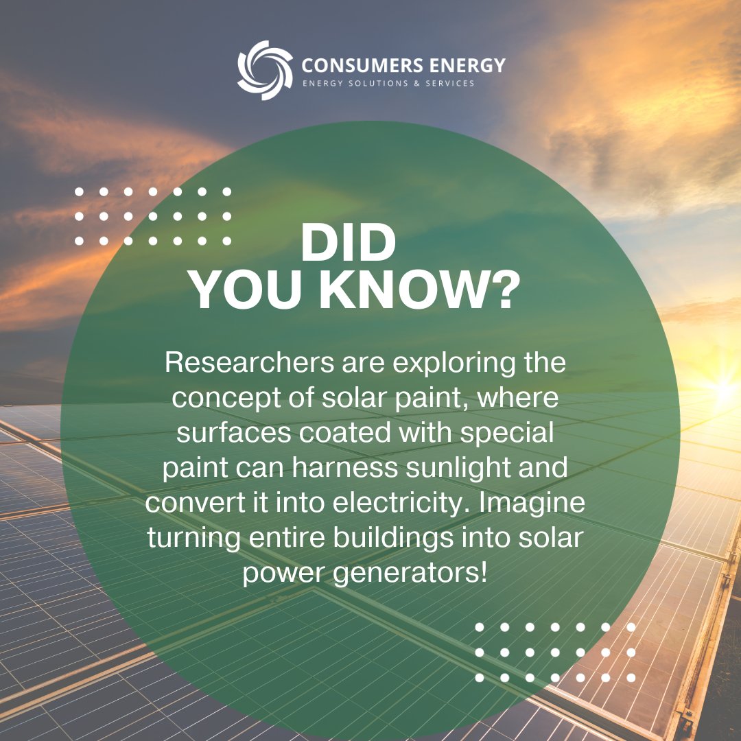 Did you know? Scientists are working on solar paint that turns surfaces into electricity generators! Imagine buildings becoming solar power hubs with just a coat of paint! 🌞🏢 #SolarPaintMagic #GreenTechInnovation