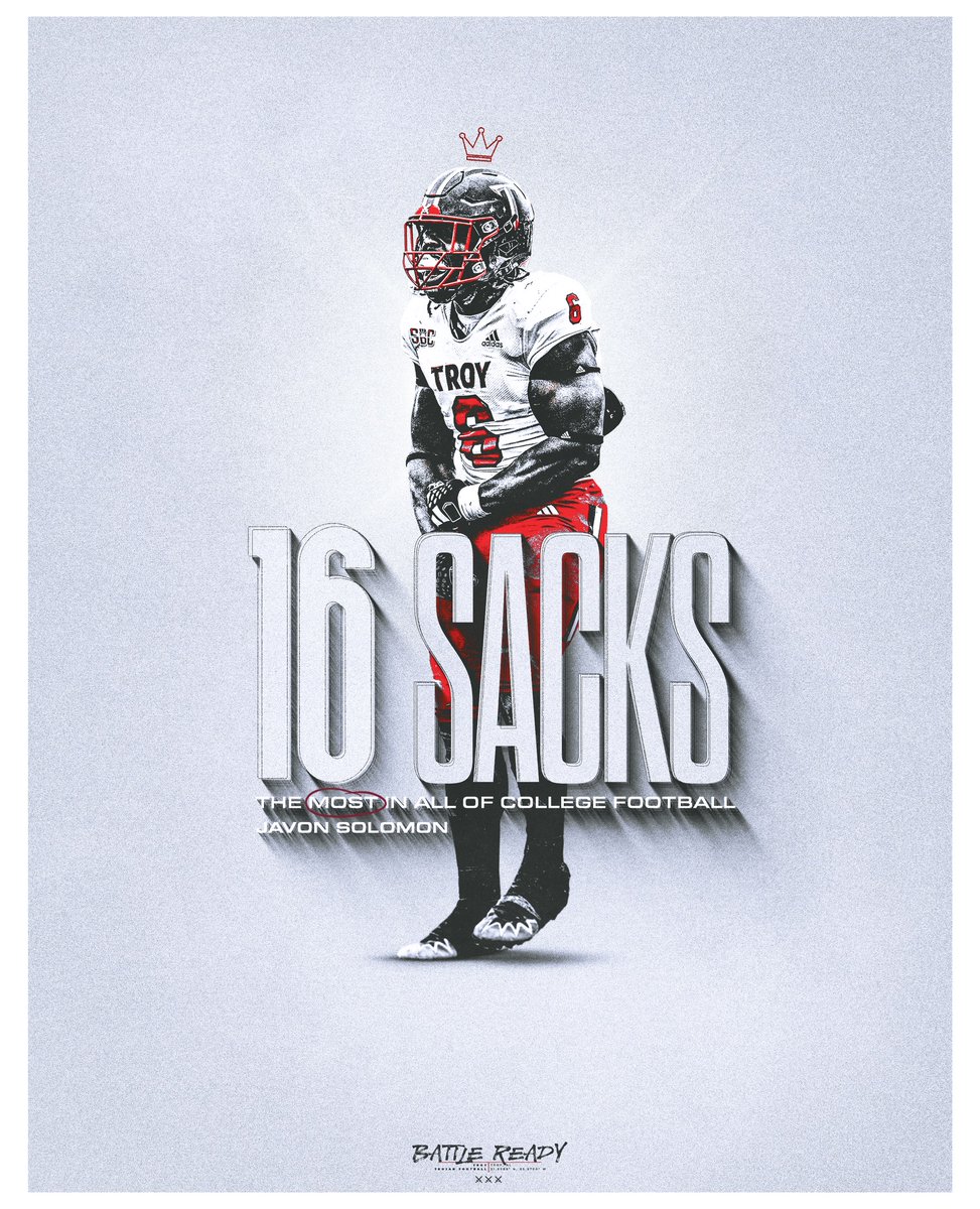 𝙎𝘼𝘾𝙆 𝙆𝙄𝙉𝙂

The nation's 𝐥𝐞𝐚𝐝𝐞𝐫 in sacks ... none other than, <a href="/solomon_40/">41Von</a> 👑

#BattleReady | #OneTROY ⚔️🏈